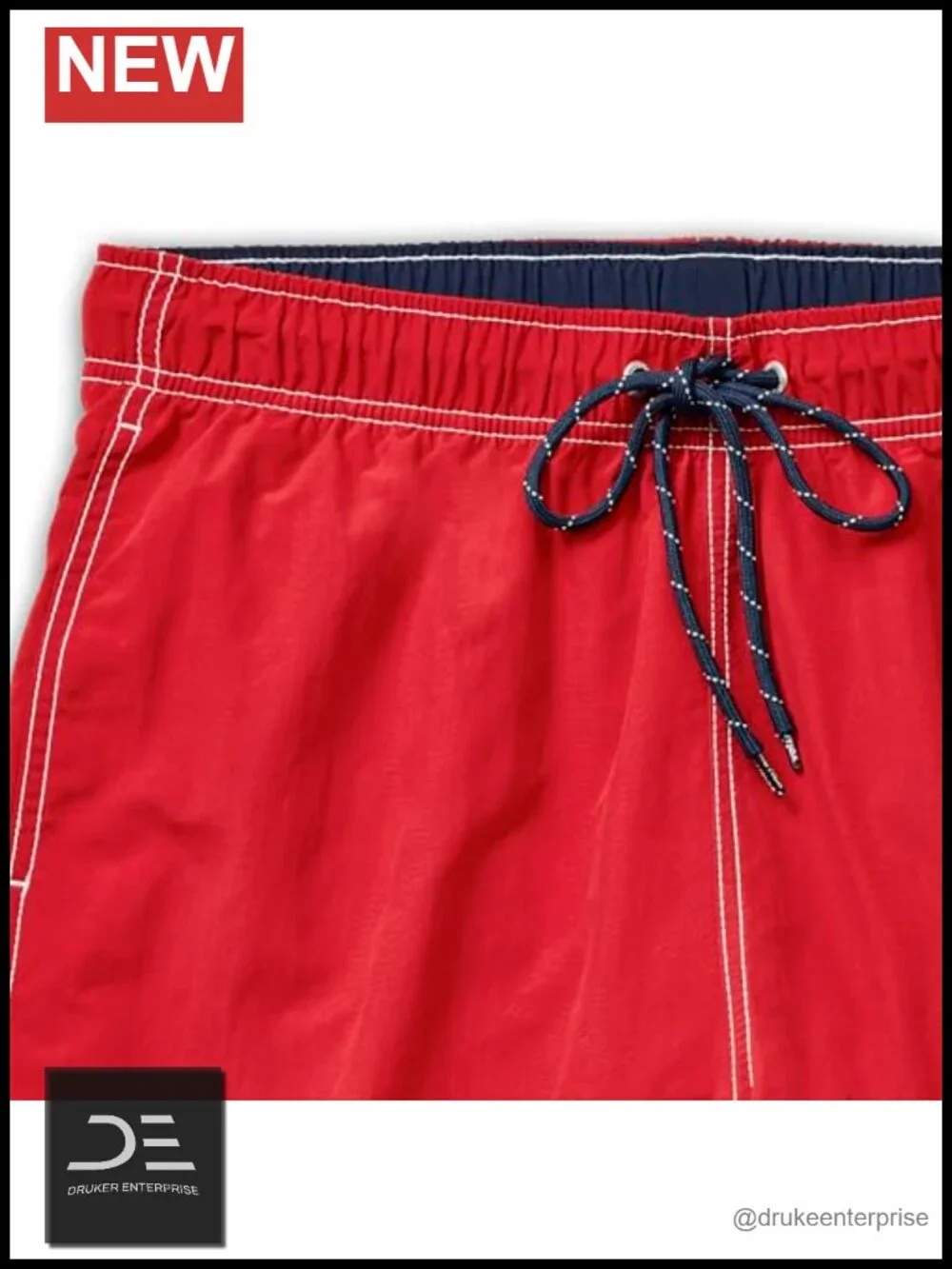 Men's Solid Quick Dry Classic Logo Swim Trunk